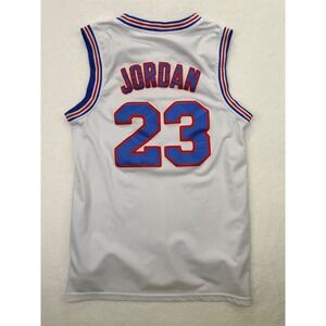 Space Jam Tune Squad Michael Jordan 23 Basketball Jersey White Mens Small